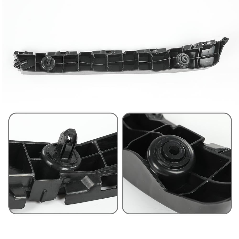 G-PLUS Front Bumper Cover Support Brackets Compatible with Toyota Sienna 2011-2020 5211508020, 5211608010, TO1043116, TO1042116 Left+Right Side Black Primed