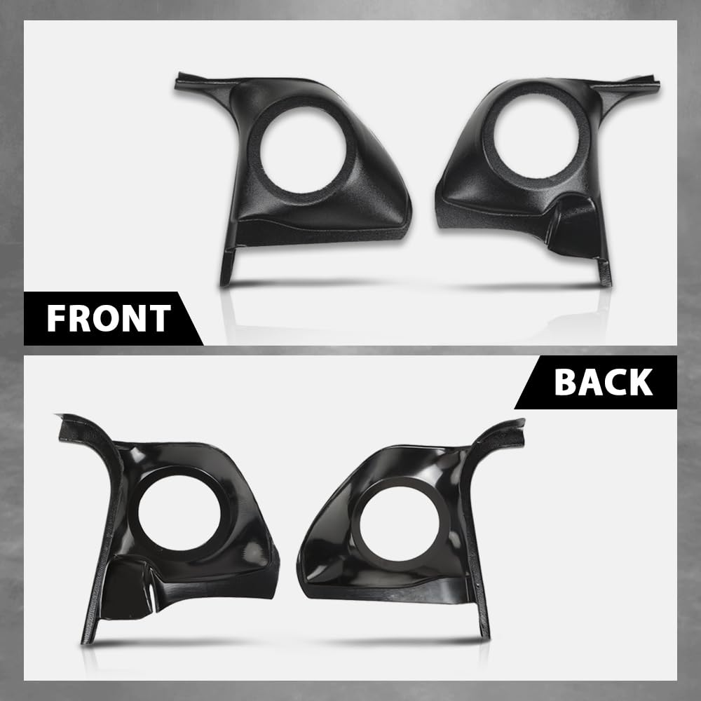 G-PLUS Speaker Kick Panels Pair Black Compatible with Chevy Monte Carlo El Camino Malibu, Fit Oldsmobile Cutlass Fit Pontiac Grand Prix, Buick Regal 1978-1988