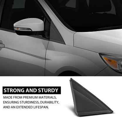 G-PLUS Left Window Mirror Fender Corner Molding Cap Triangle, Compatible with Ford Focus 2012-2018, Driver Side, CP9Z16004A