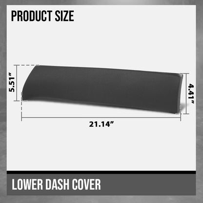 G-PLUS Dash Cover Skin Dash Cover Overlay Skin Compatible with Toyota Solara 2004 2005 2006 2007 2008 Black