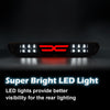 G-PLUS LED 3rd Third Center High Mount X Stop Light Lamp Compatible with Chevy Colorado 2004-2012/Fit GMC Canyon 2006-2008 Isuzu I-Series Tail Brake Light 15286505