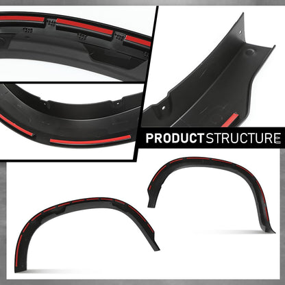 G-PLUS Fender Flares Kit Compatible with Chevy Silverado 1500 2020-2023, Fit GMC Sierra 1500 2020 84297538 Smooth Painted Style 4Pcs