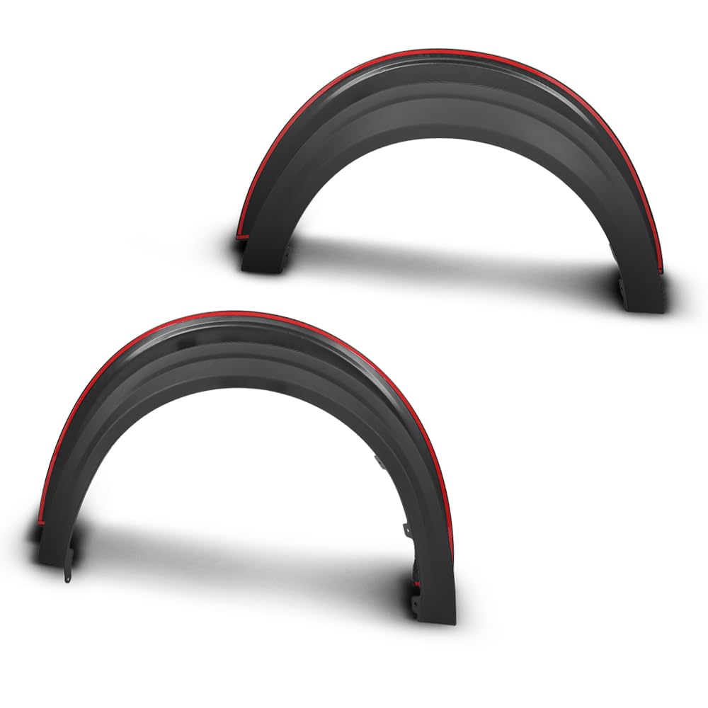 G-PLUS Fender Flares Compatible with Ford Maverick 2022 2023 2024 2025 Front Rear Wheel Eyebrow Fender Trim Smooth Black