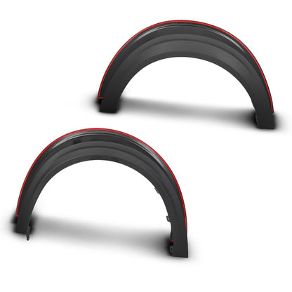 G-PLUS Fender Flares Compatible with Ford Maverick 2022 2023 2024 2025 Front Rear Wheel Eyebrow Fender Trim Smooth Black