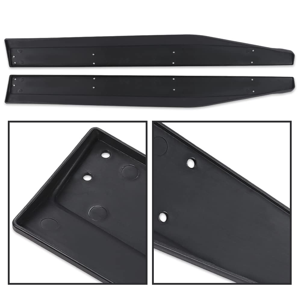 G-PLUS Side Skirt Extension Compatible with Ford Mustang 2015-2023 W/Winglet GT500 Style Matte Black Side Skirt Extension Rocker Panel Driver Passenger Side Black