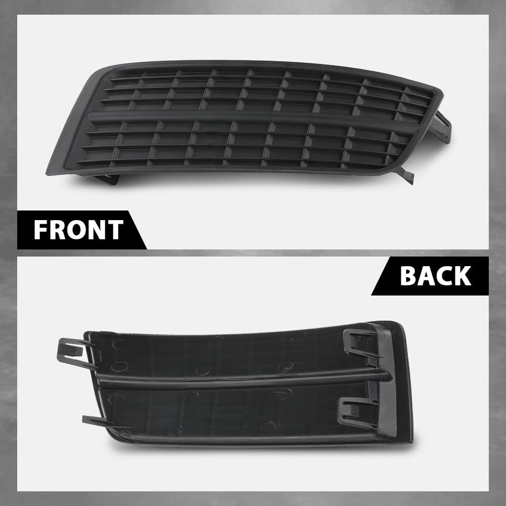 G-PLUS Fog Light Lamp Cover Black Hole Driver and Passenger Side Compatible with Cadillac SRX 2010-2016 GM1038126 GM1039126