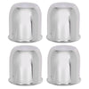 G-PLUS 4pcs Chrome Wheel Center Cap Fit for 3 1/4", 3.25" Trailer Rims Center Bore Light Scratch [Center Bore Dimensions: 3.25", 3 1/4" & Overall Cap Tall: 3.40" & Center Decal: 1.75"]