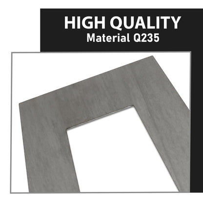 G-PLUS Weld on Lowering Truck Under Bed Frame 10" Tall Step C Notch Kit 3" Wide Silver