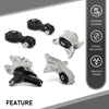 G-PLUS Engine Mount Set Compatible with Honda CR-V 2015-2017 2.4L Engine Automatic Transmission A65081, A65053 Motor Mount Kit 5pcs
