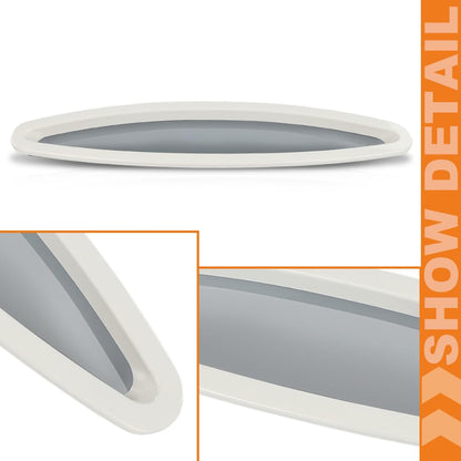G-PLUS Porthole Window with Outer Ring Compatible with Sea Ray 225 Weekender 2004 2007 Fit Many Searay Sundancers, Weekenders, Express Cruisers and Others From The 1980'S Era on UP White