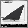 G-PLUS Front A-Pillar Triangular Cover Plate Left Compatible with Tesla Model 3 2017-2023 1130655 00 E, 1130655-00-E Gloss Black