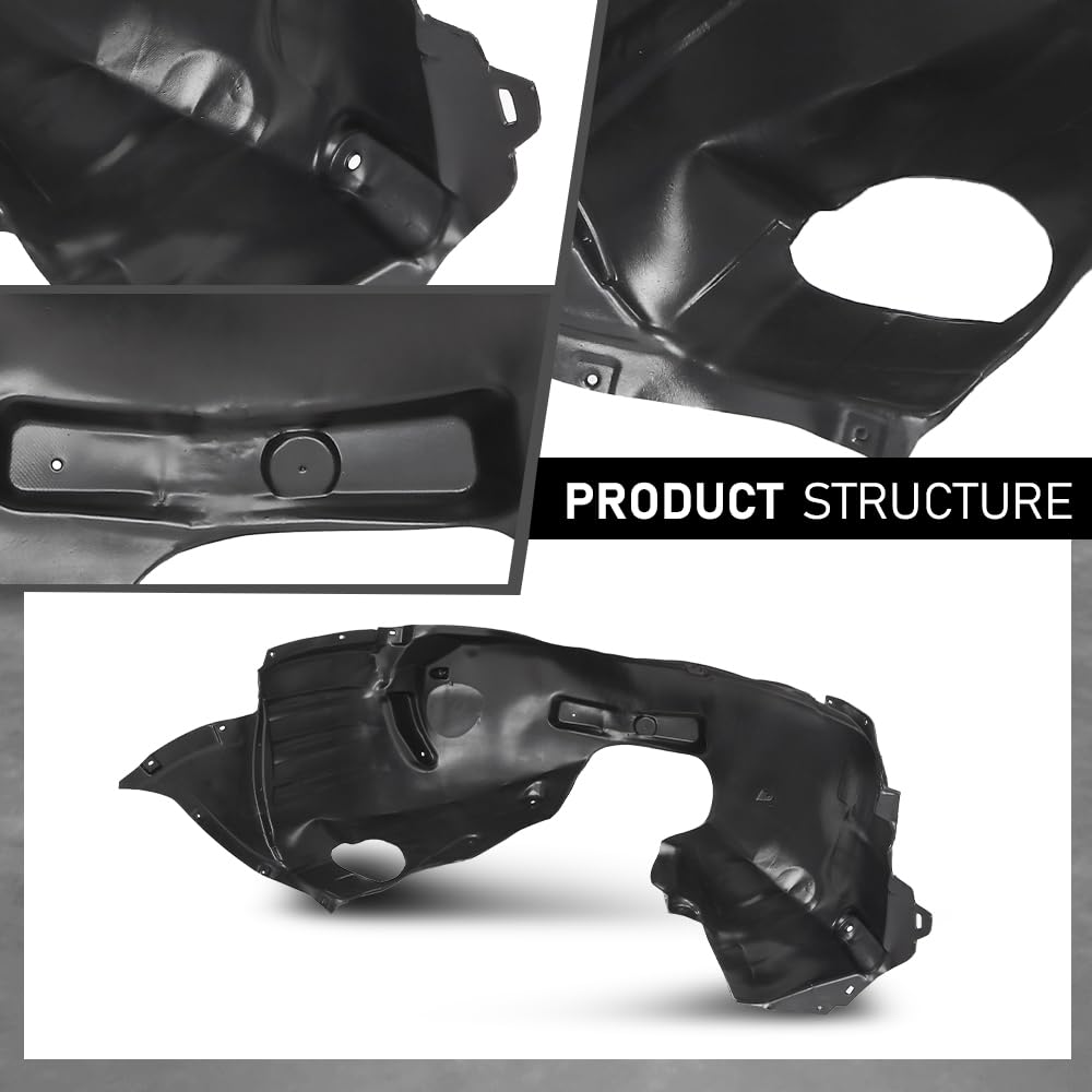 G-PLUS Front Left Fender Liner Inner, Compatible with Audi A3/ A3 Quattro 2015-2020, Driver Side, 8V5821171G-PFM, AU1248142