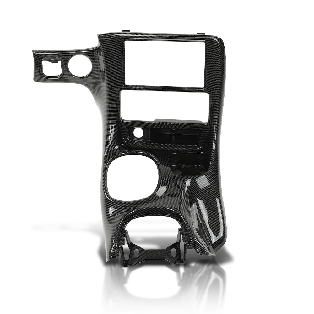 G-PLUS Double Din Radio Center Dash Bezel Kit, Compatible with Chevy Corvette C5 1997 1998 1999 2000 2001 2002 2003 2004 Carbon Fiber Black 10407815