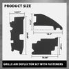 G-PLUS 3pcs Grille Air Deflector Set with Fasteners Compatible with Ford F150 2009-2014,Fit Ford Raptor 2009-2014 FO1218114