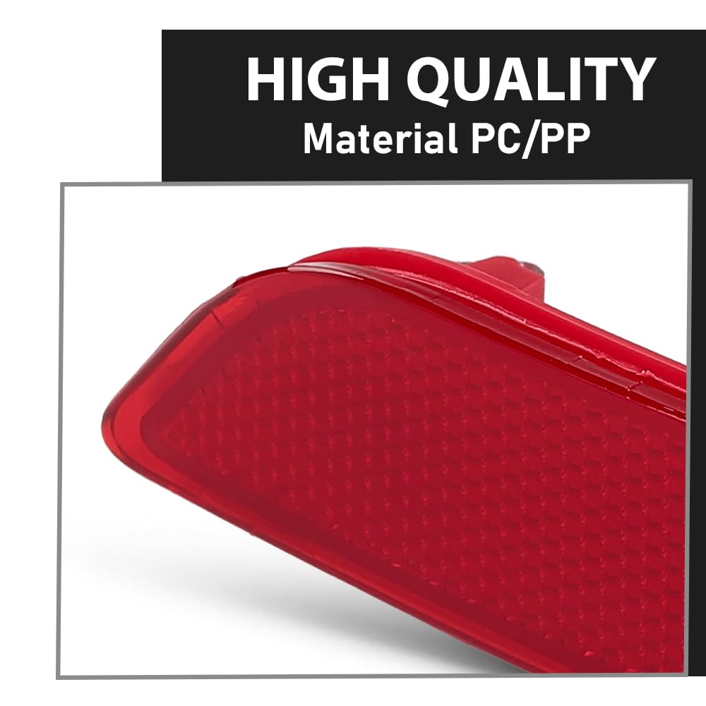 G-PLUS Right Rear Bumper Reflector Light Compatible with BMW F15 X5 2013-2018 63147847592 Red