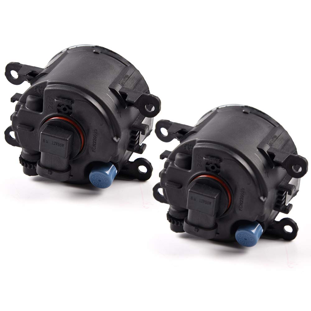 Compatible For Acura Honda Ford Nissan Subaru Lincoln Suzuki Waterproof Front Bumper Driving Fog Light Lamps With H11 55W Bulbs 1 Pair