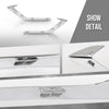 G-PLUS Front Bumper LH+RH Trim Fog Light Molding Compatible with Volvo S60 V60 2019 2020 2021 2022 31455511, 31455512 Silver