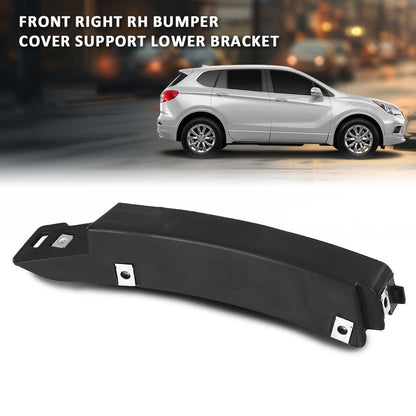 G-PLUS Front Right RH Bumper Cover Support Lower Bracket Compatible with Buick Envision 2016 2017 2018 2019 2020 22905949, GM1027101 Black