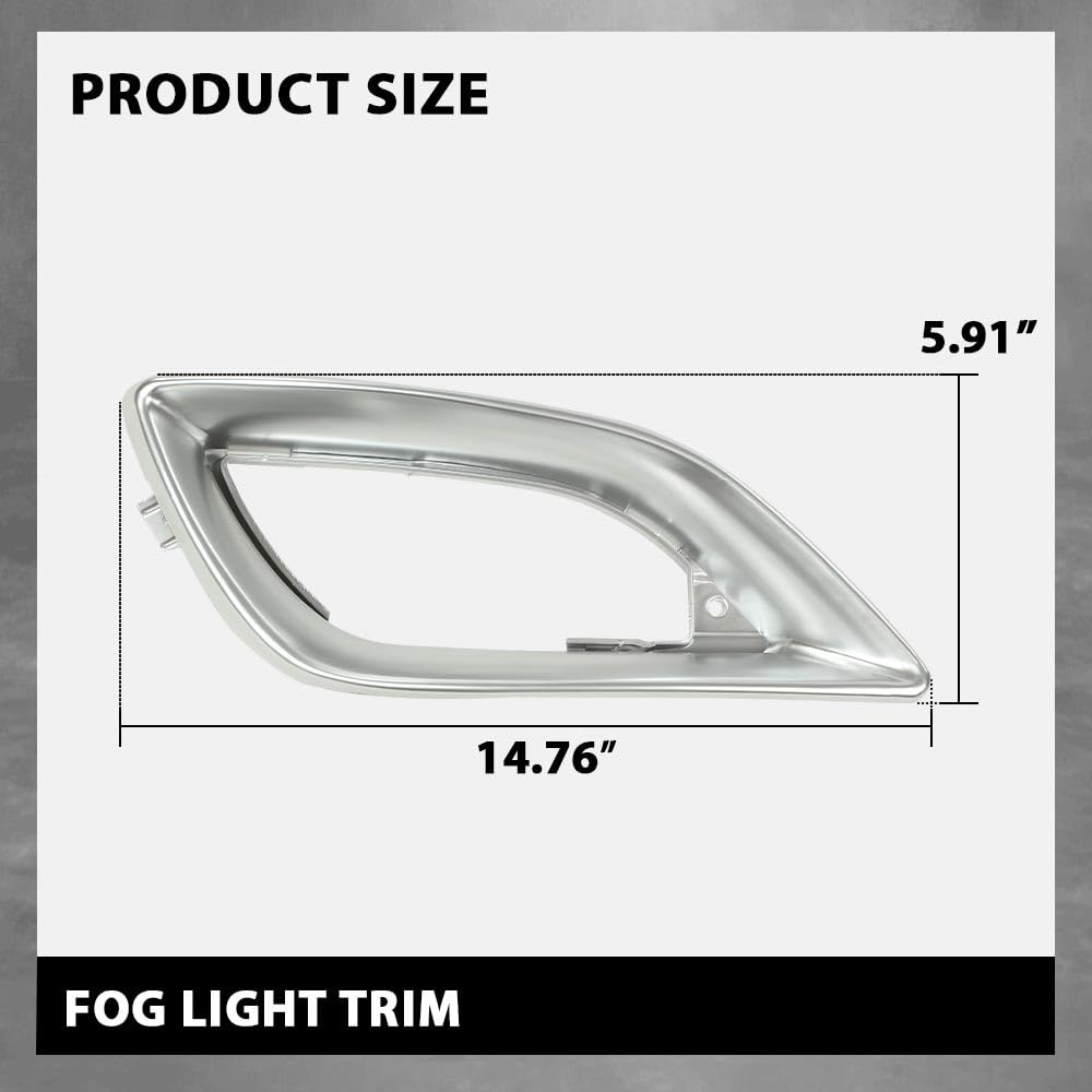 G-PLUS Fog Light Trim Driver and Passenger Side Compatible with Benz R320 R350 R500 R550 4Matic Base 2006-2010 MB1039169 MB1038169 2518852023 2518851923