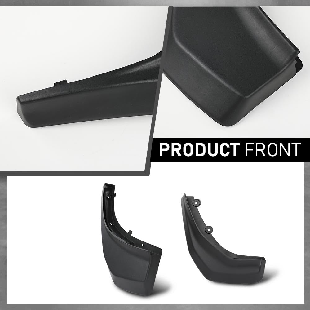 G-PLUS Mud Flaps Splash Guard Mudguard Compatible with Range Rover Evoque Pure/Prestige 2012-2018 (Round Rear Pipe)