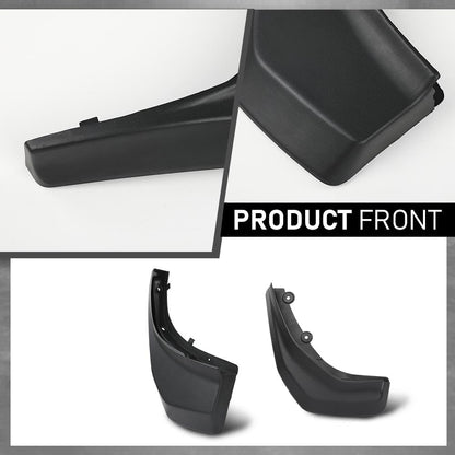 G-PLUS Mud Flaps Splash Guard Mudguard Compatible with Range Rover Evoque Pure/Prestige 2012-2018 (Round Rear Pipe)