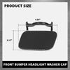 G-PLUS Front Bumper Headlight Washer Cap Cover Left&Right Compatible with Audi A4 B8 2008-2012 (Not Fit S4 or Sline Models) 8K0955275, 8K0955276