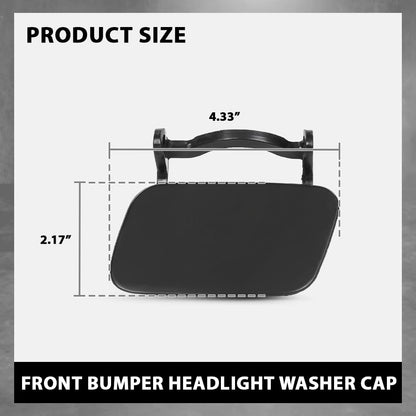 G-PLUS Front Bumper Headlight Washer Cap Cover Left&Right Compatible with Audi A4 B8 2008-2012 (Not Fit S4 or Sline Models) 8K0955275, 8K0955276