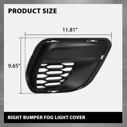 G-PLUS Front Left & Right Bumper Fog Light Cover Compatible with Dodge Charger 2020-2023