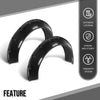 G-PLUS Fender Flares Wide Body Kit Wheel Arches Protector Cover Compatible with Honda Civic Accord Black 4Pcs