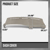 G-PLUS TPE Dash Cover Skin Cap Fit Chevy Silverado/GMC Sierra 1500 2500 1999-2006, Fit Chevy Silverado/GMC Sierra Classic 2007 Gray