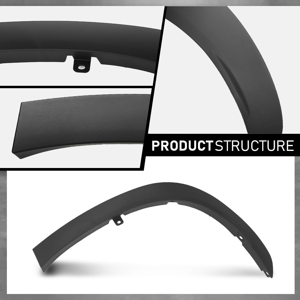 G-PLUS Rear Left Fender Flare Compatible with Toyota Highlander 2020 2021 2022 2023 Wheel Arch Molding Fender Trim, 750880E030