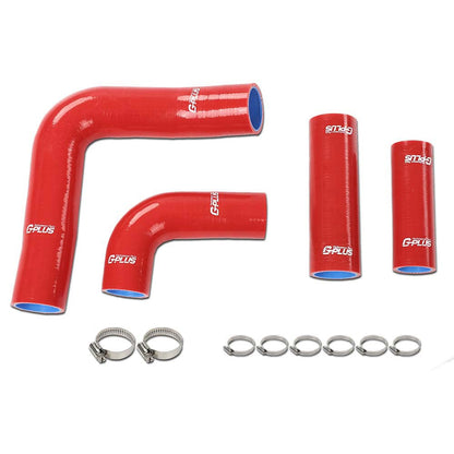 G-PLUS Radiator Hose Kit Compatible with Massey Ferguson Mf203,205 235 Diesel,Mf35,135 Diesel & Gas Red