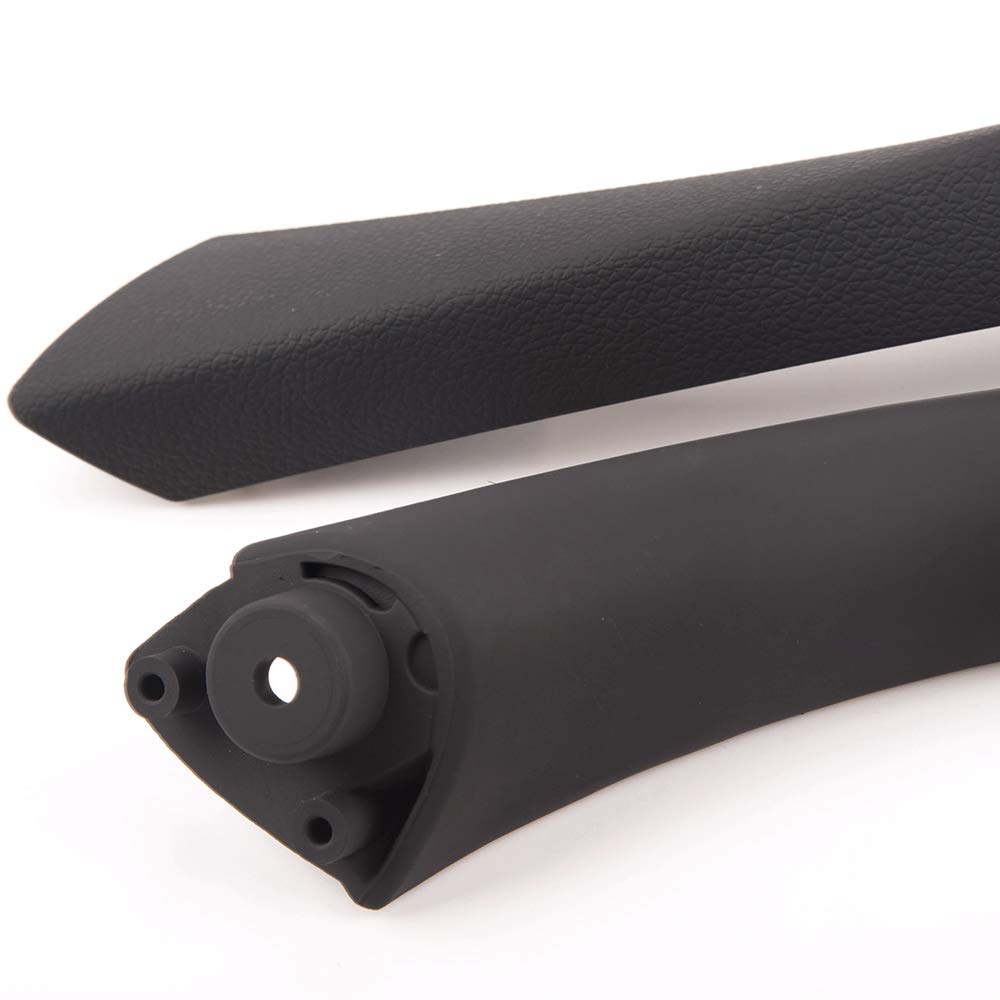 G-PLUS Replacement for BMW E90 3-Series 318 320 325 328 330 335 Sedan Black Front Rear Right Inner Door Panel Handle + Door Pull Outer Trim Cover 51417230850 51-41-7-230-850