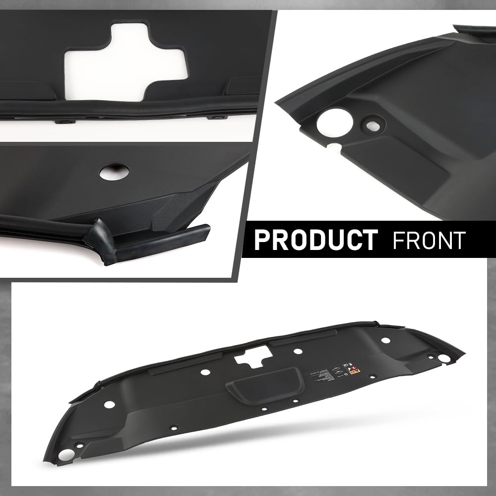 G-PLUS Radiator Support Cover Compatible with GMC Yukon/Yukon XL 2015-2020 84163661 Black