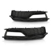 G-PLUS Black Front Bumper Fog Light Grilles Covers Driver and Passenger Side Fit Audi A5 S-Line S5 2013-2016 /Only Fit S-Line S5 Bumper Models/Not Fit For A5 Basic Version 8T0807681K 8T0807682K