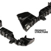 G-PLUS Front Left and Right Bumper Retainer Brackets Compatible with 2016-2019 Chevy Cruze Front Bumper Support Mount Support Bracket 2pcs 84229330 GM1042139 84229332 GM1043139