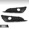 G-PLUS Front Side Fog Lamp Bezel Insert Set of 2pcs Compatible with Buick Regal 2014 2015 2016 2017 23142357, 23142358, GM1038275, GM1039275 Chrome Black