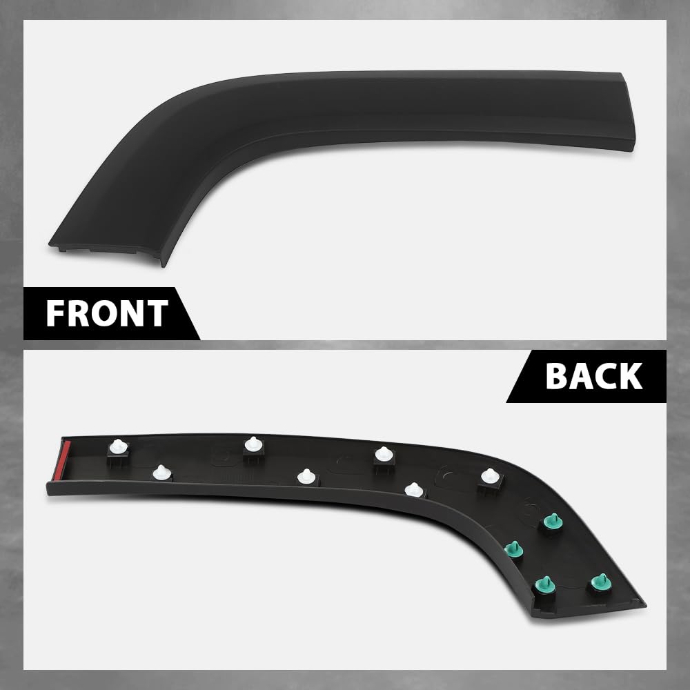 G-PLUS Rear Right Passenger Side Door Molding Fender Flare Trim Compatible with Jeep Renegade 2015-2023 Wheel Opening Molding Arch Trim 5XB66LXHAA, CH1791104 Black