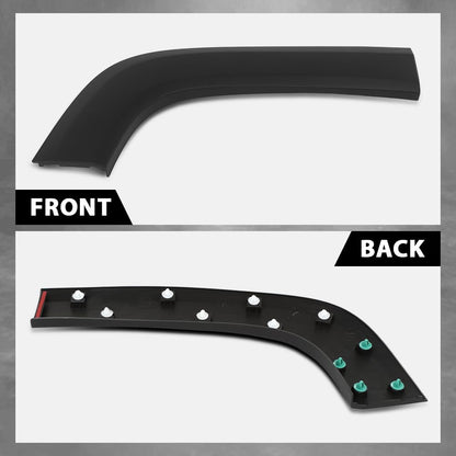 G-PLUS Rear Right Passenger Side Door Molding Fender Flare Trim Compatible with Jeep Renegade 2015-2023 Wheel Opening Molding Arch Trim 5XB66LXHAA, CH1791104 Black