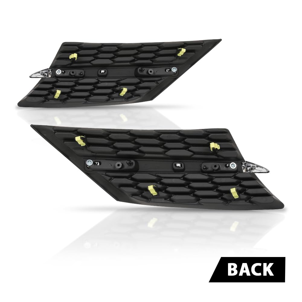 Black Front Bumper Hood Kidney Grille Grill