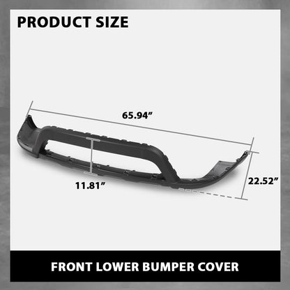 G-PLUS Front Lower Bumper Cover, Compatible with Dodge Journey 2011-2019, CH1015120, 68088688AA, 68088688AB