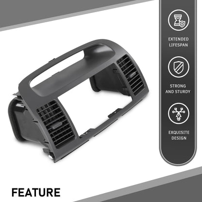 G-PLUS Center Dash Bezel Trim Compatible with Toyota Camry 2002 2003 2004 2005 2006 Radio Bezel AC Air Vents Dashboard Cover, Gray