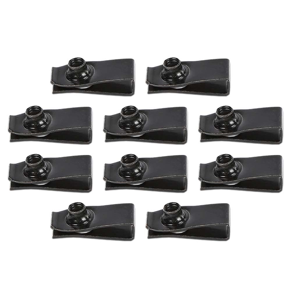 G-PLUS Body Bolts & U-nut Clips- M6-1.0 x 25mm- 10mm Hex- 20 pcs (10ea) Compatible with Ford Truck