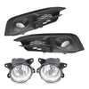 G-PLUS Front Bumper Fog Lights Compatible with Honda Civic 2/4dr Models 2016-2017 Clear Lamps+Switch+Bulbs, neblineros para autos delantero,faros antiniebla(Not fit Touring & SENS models)