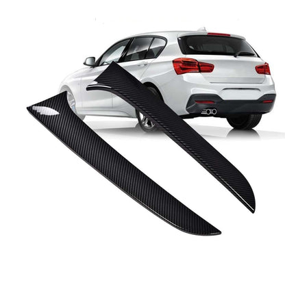 G-PLUS Rear Window Spoiler Side Wing Trim Cover Compatible with 2012-2018 BMW 3 Series Wagon F31 (Matte Black)
