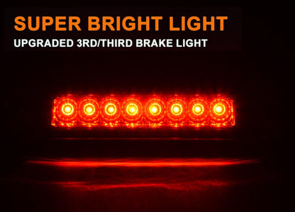 G-PLUS Rear LED 3rd Third Brake Light Compatible with Toyota Tacoma 1995-2017 High Mount Stop Light(Red Lens)