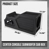 G-PLUS Center Console Subwoofer Sub Box Compatible with Chevy/GM Crew Cab 2007 2008 2009 2010 2011 2012 2013 Black