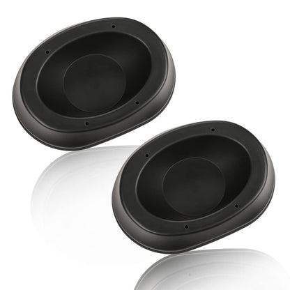 G-PLUS Install 6 x 9 Speakers Universal Angled Speaker Enclosures Boxes Pods Surface Mount Compatible with Rear Deck Door Car Truck ATV Marine,2PC