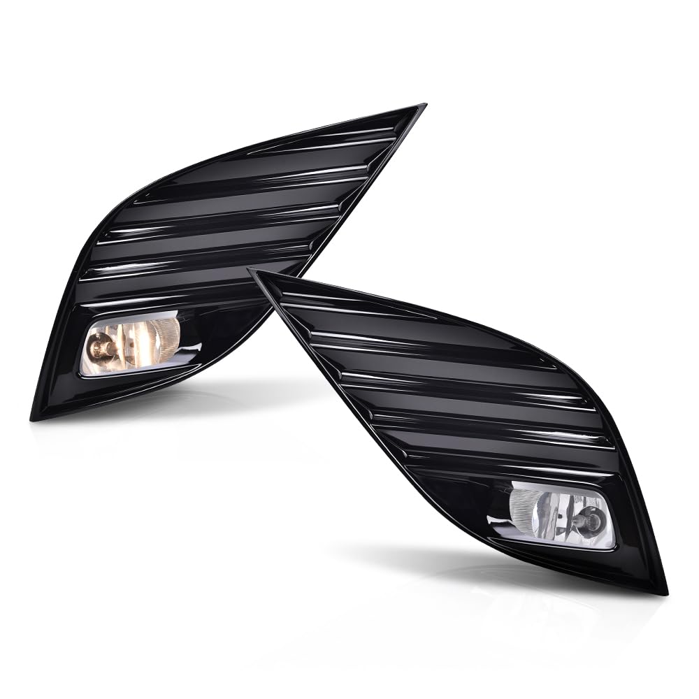 G-PLUS Bumper Fog Light Lamp w/Bezel+Switch Compatible with TOYOTA CAMRY SE XSE 2018-2020 81482-06170, 81482-06180, 81481-06170, 81481-06180