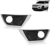 G-PLUS Bumper Fog Light Covers Bezel Chrome Trim Compatible with Jeep Compass 2017-2019 Pair 5US54RXFAB